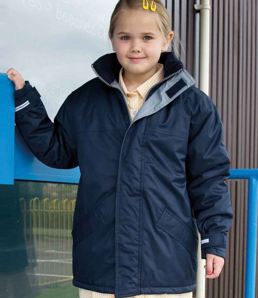 Result Core Kids Winter Parka Jacket | Navy - Lancashire Teamwear