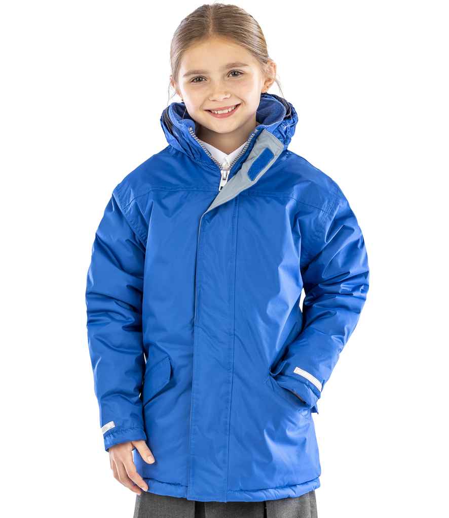 Result Core Kids Winter Parka Jacket | Royal Blue - Lancashire Teamwear