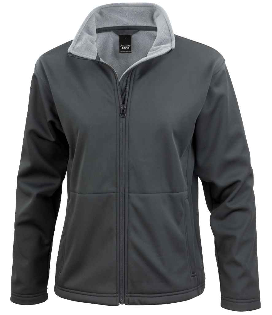 Result Core Ladies Soft Shell Jacket Black