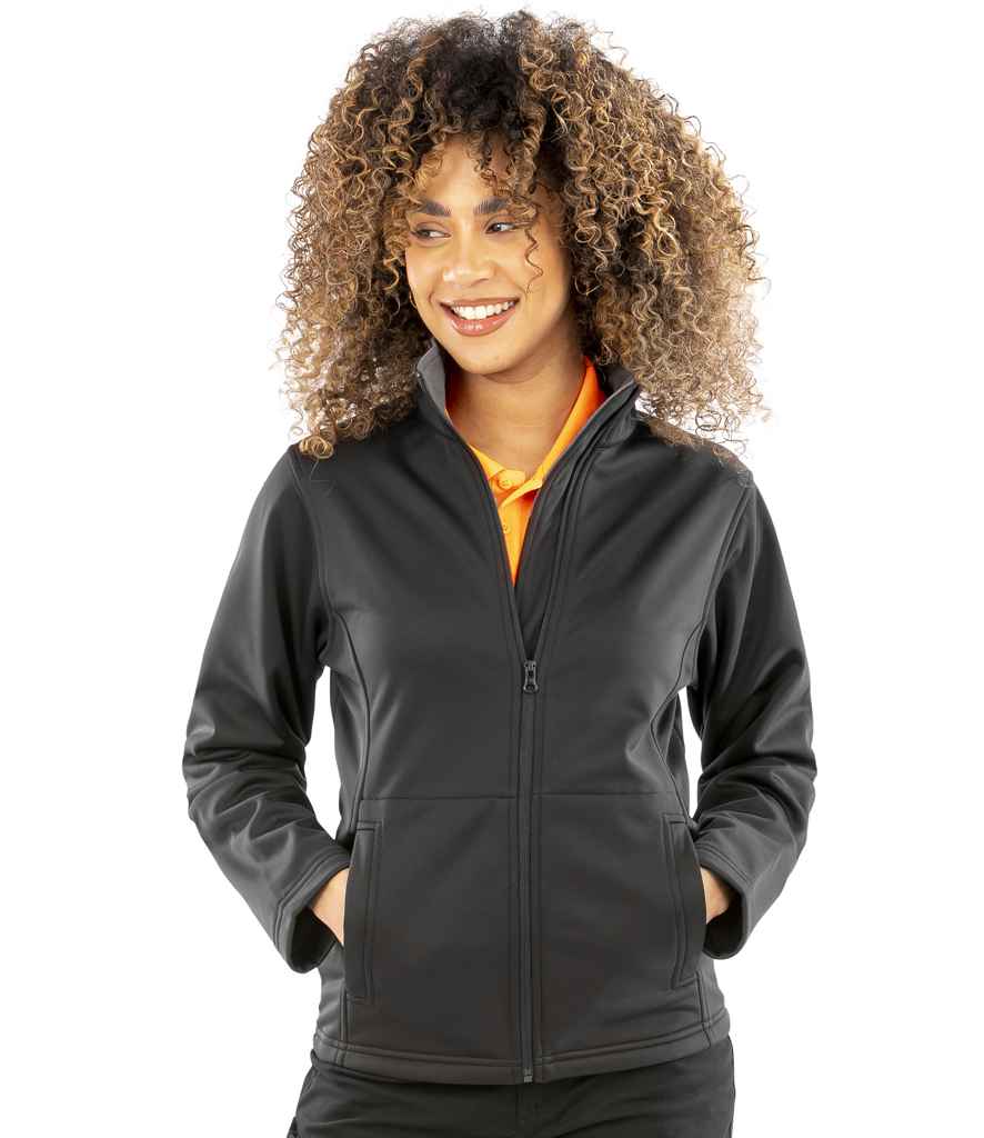 Result Core Ladies Soft Shell Jacket | Black - Lancashire Teamwear