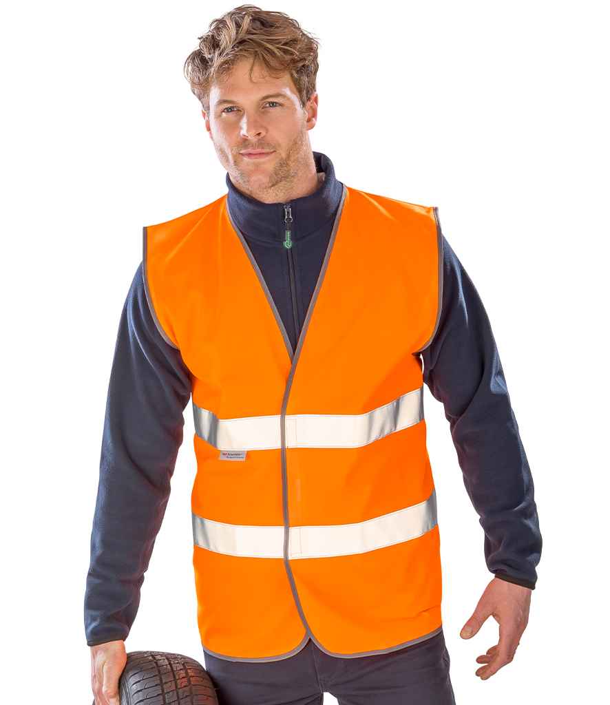 Result Safe-Guard Motorist Hi-Vis Safety Vest | Orange Waistcoat - Lancashire Teamwear