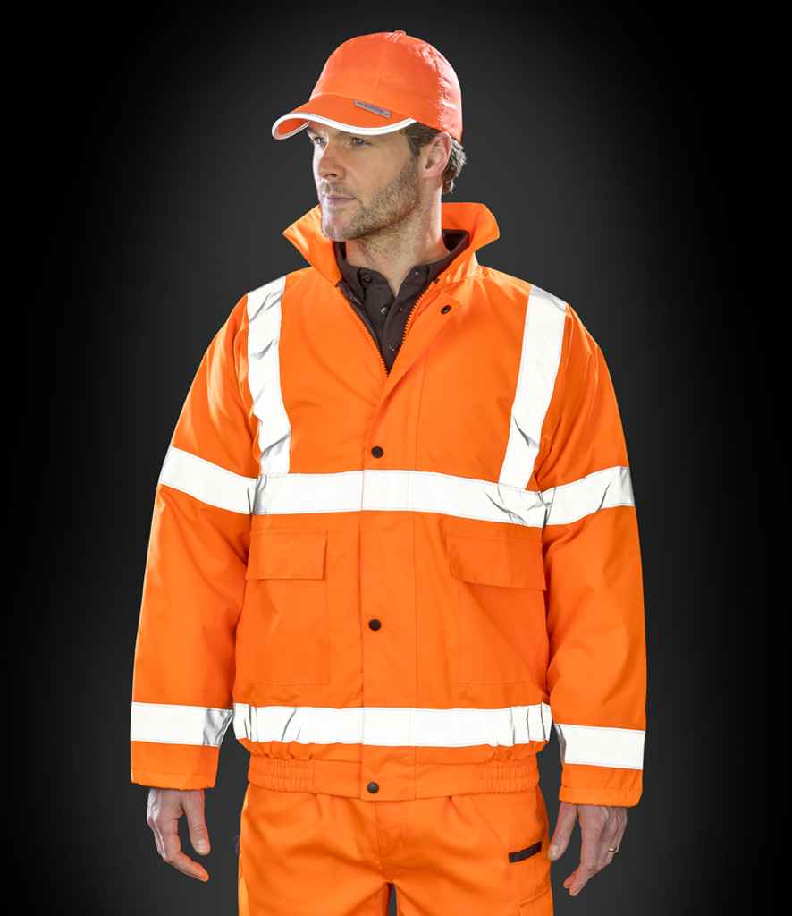 Result Core Hi-Vis Winter Blouson Jacket | Fluorescent Orange - Lancashire Teamwear