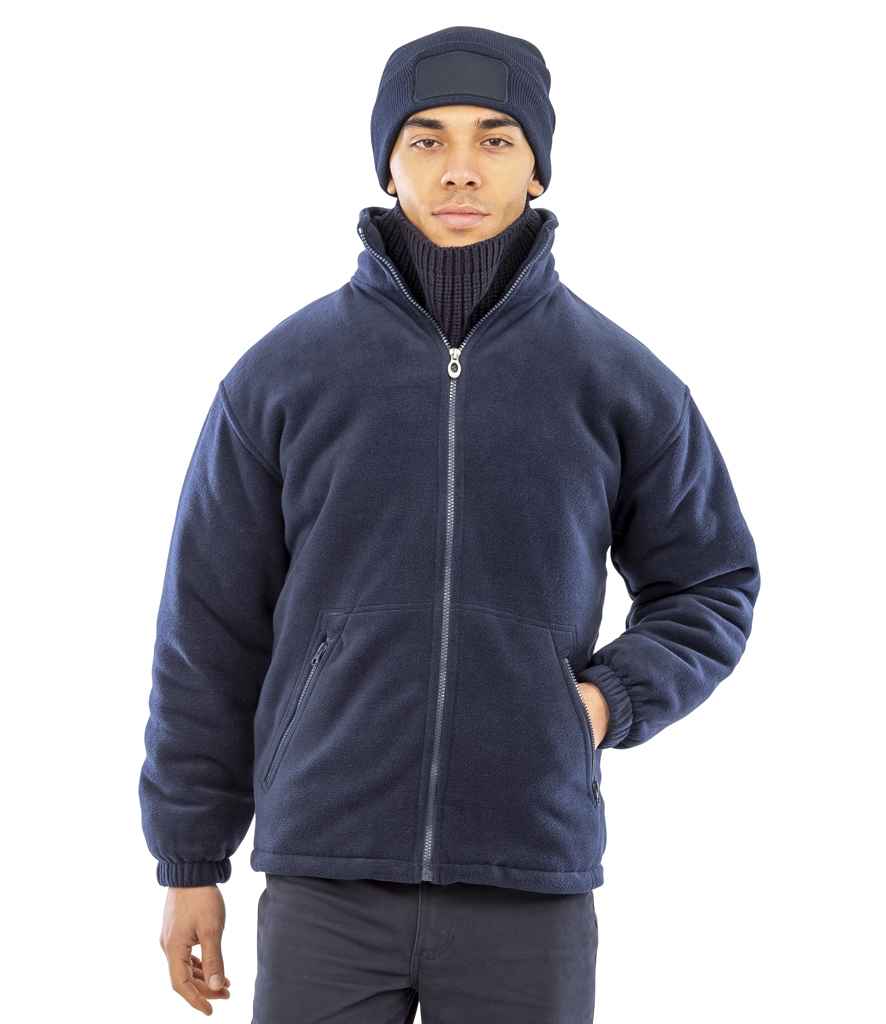 Result Core Polartherm™ Quilted Winter Fleece Jacket | Navy - Lancashire Teamwear