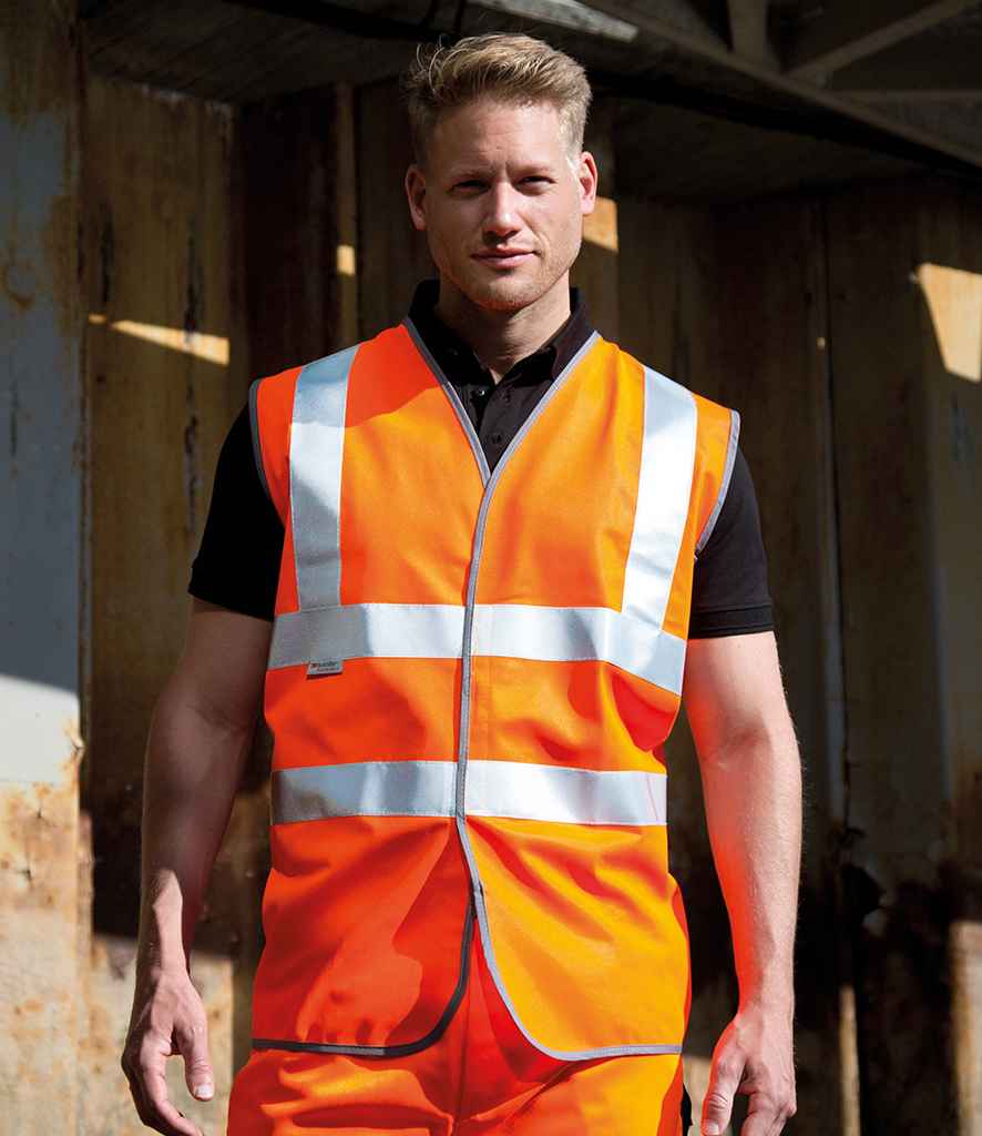 Result Safe-Guard Hi-Vis Vest | Orange Waistcoat - Lancashire Teamwear
