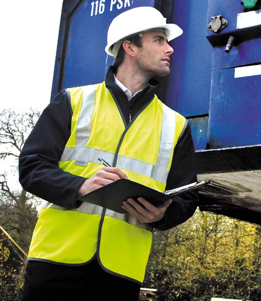 Result Safe-Guard Hi-Vis Vest | Yellow Waistcoat - Lancashire Teamwear