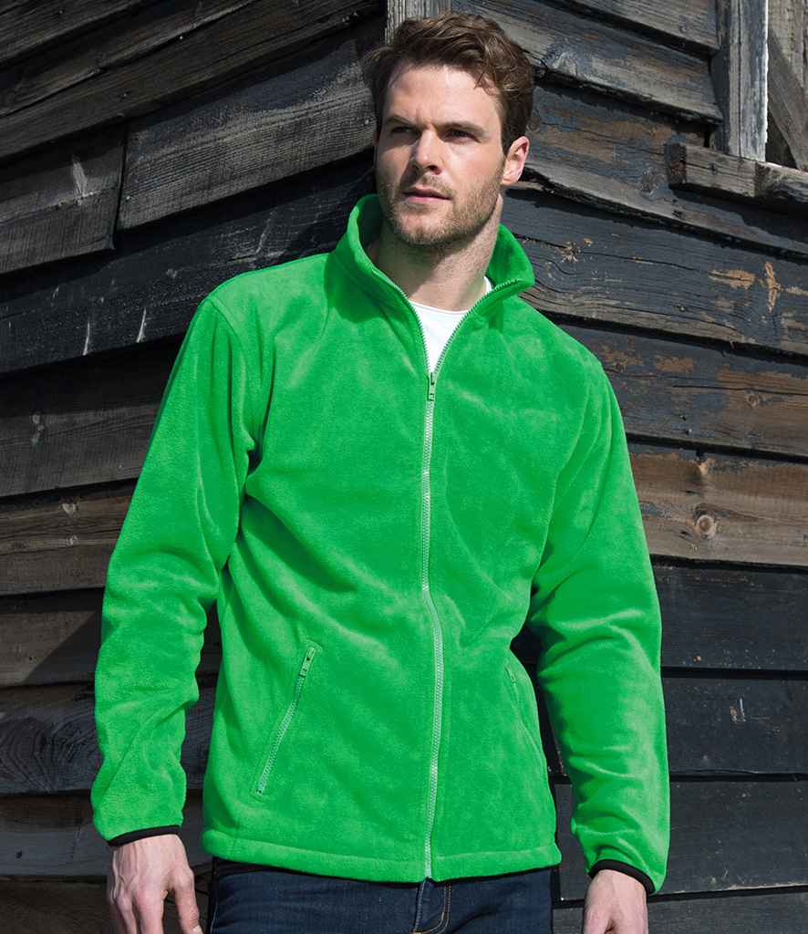 Result Core Norse Outdoor Fleece Jacket | Vivid Green - Lancashire Teamwear