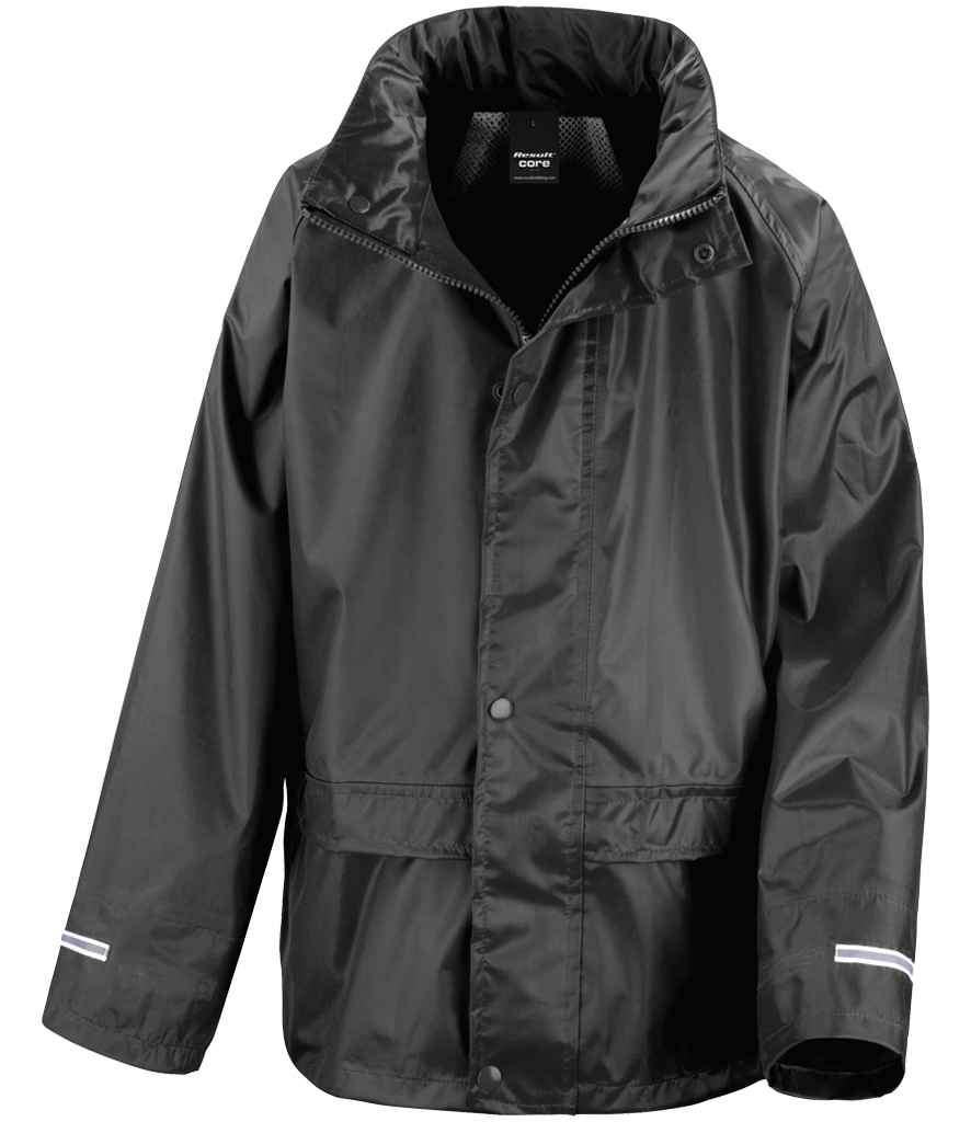 Result Core Kids Waterproof Rain Suit Black
