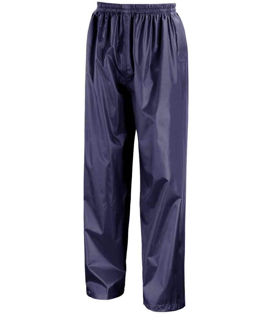 Result Core Kids Waterproof Rain Suit | Navy All in One - Lancashire Teamwear