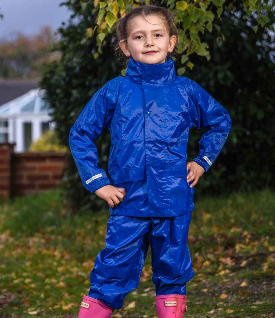 Result Core Kids Waterproof Rain Suit | Royal Blue All in One - Lancashire Teamwear