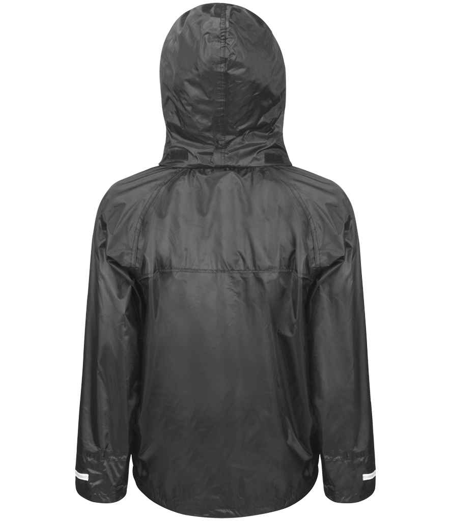 Result Core Kids Waterproof Over Jacket | Black - Lancashire Teamwear