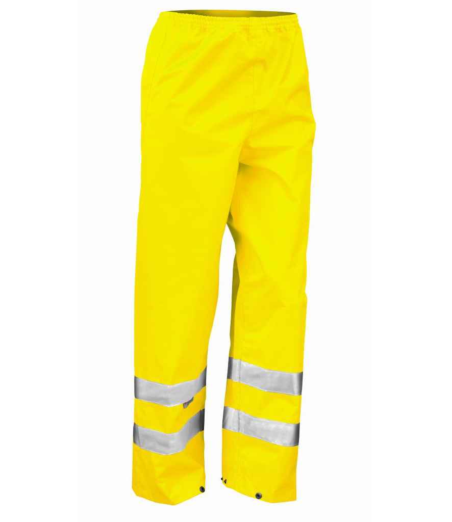 Result Safe-Guard Hi-Vis Trousers | Yellow - Lancashire Teamwear