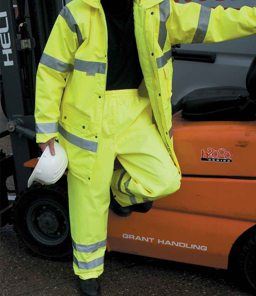 Result Safe-Guard Hi-Vis Trousers | Yellow - Lancashire Teamwear