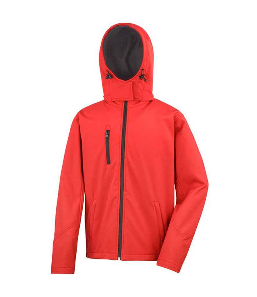 Result Core Hooded Soft Shell Jacket Red/Black