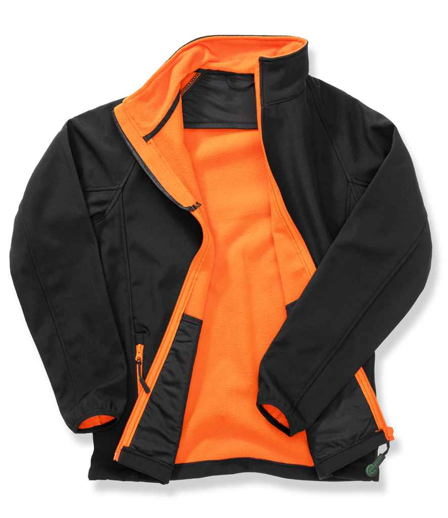Result Core Ladies Printable Soft Shell Jacket | Black/Orange - Lancashire Teamwear