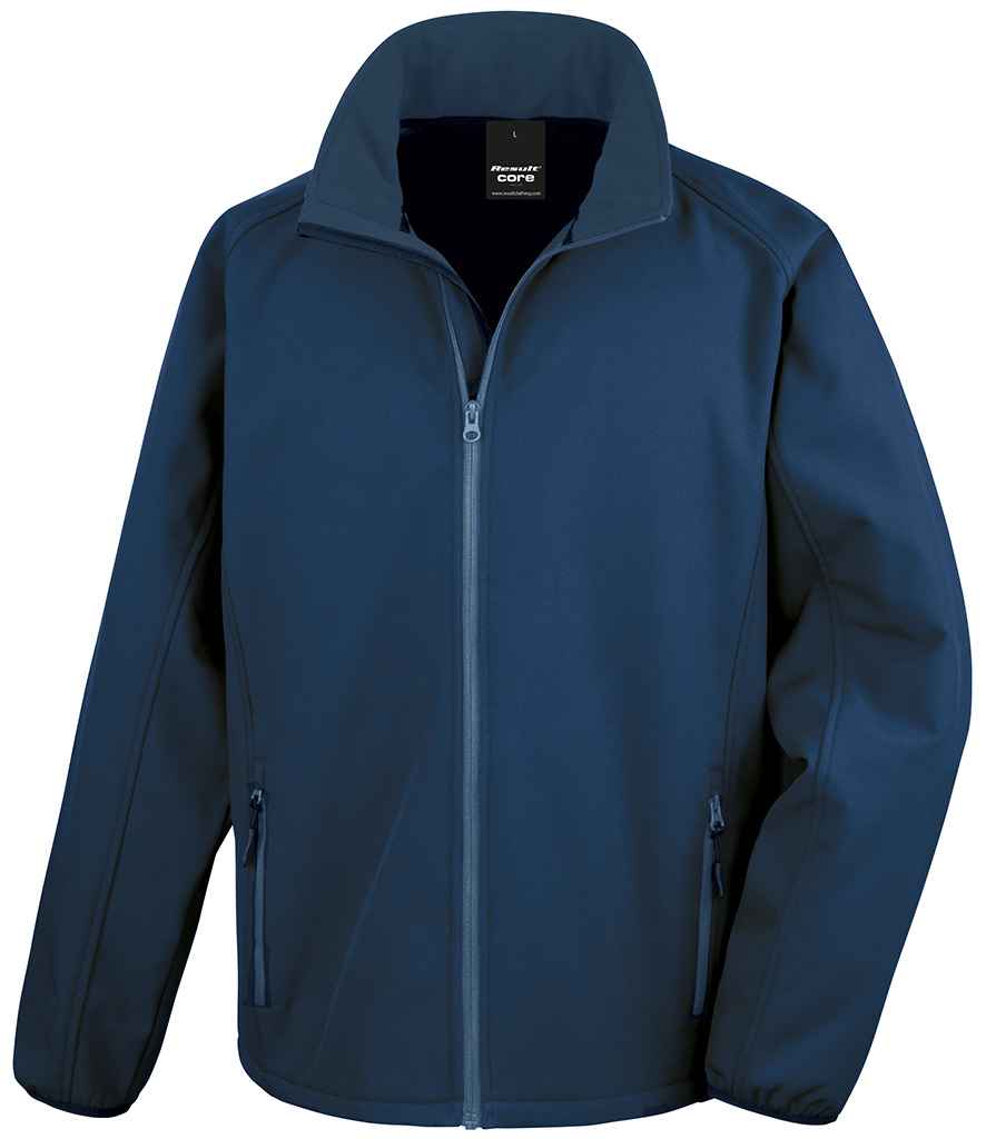 Result Core Printable Soft Shell Jacket | Navy/Navy - Lancashire Teamwear