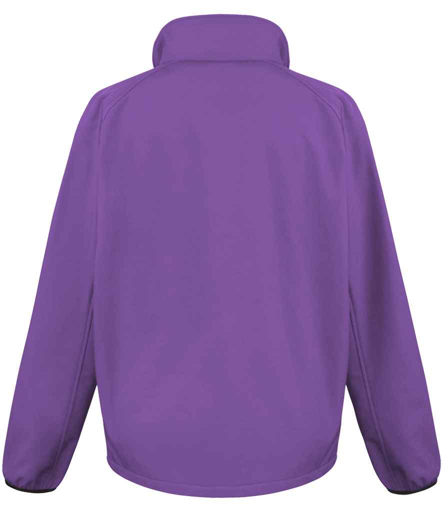 Result Core Printable Soft Shell Jacket | Purple/Black - Lancashire Teamwear