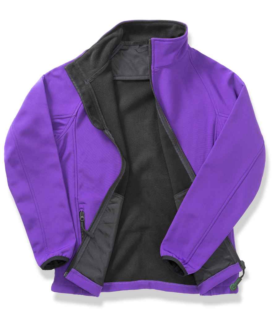 Result Core Printable Soft Shell Jacket | Purple/Black - Lancashire Teamwear