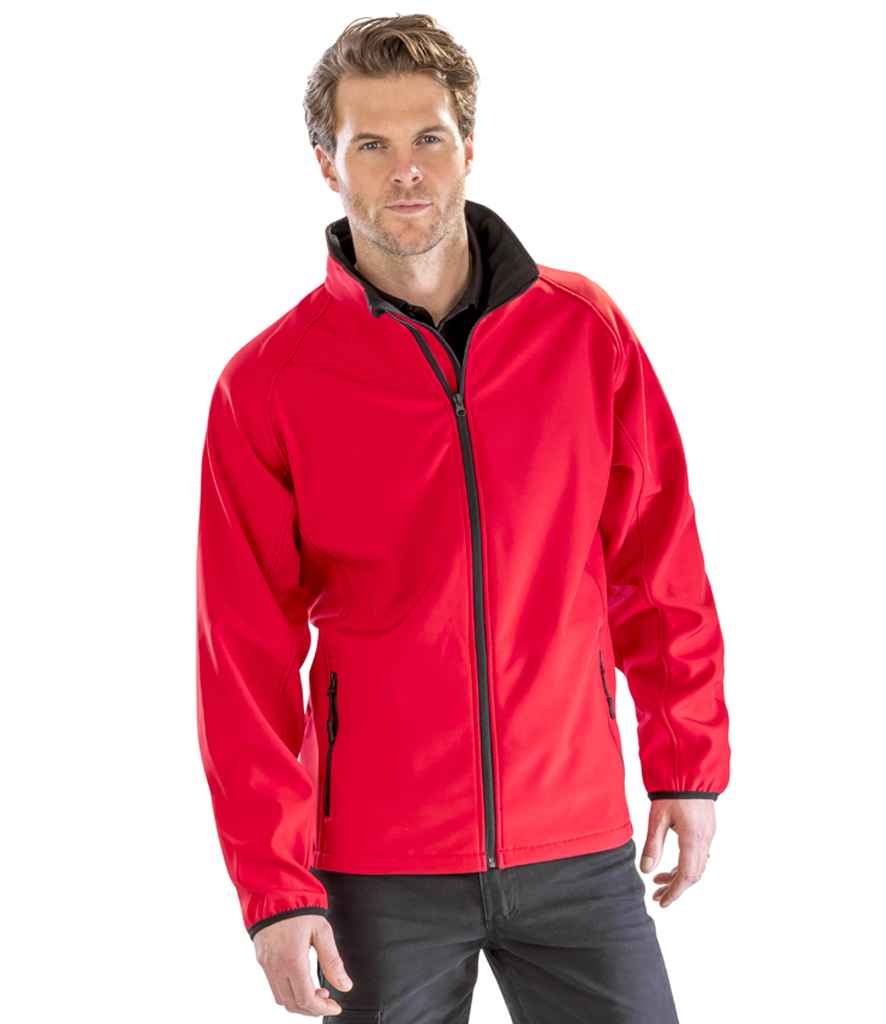 Result Core Printable Soft Shell Jacket | Red/Black - Lancashire Teamwear