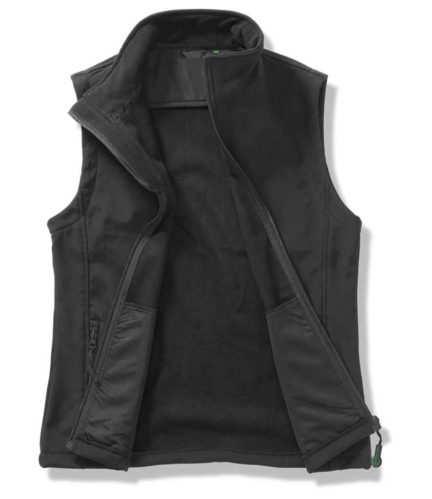 Result Core Ladies Printable Soft Shell Bodywarmer | Black/Black Gilet - Lancashire Teamwear