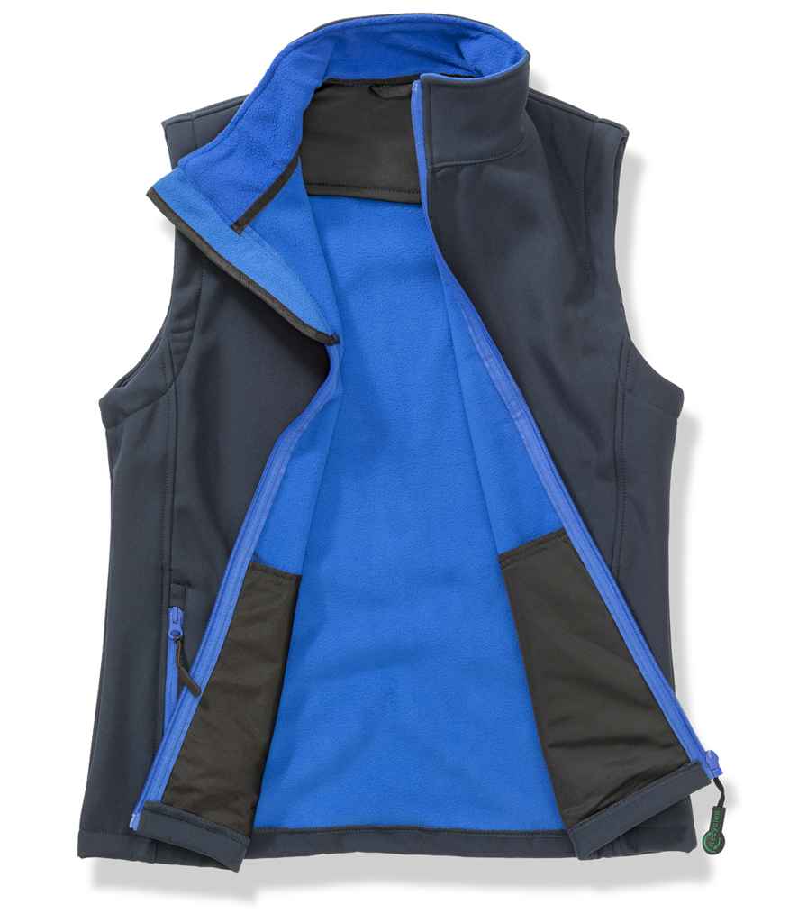 Result Core Ladies Printable Soft Shell Bodywarmer | Navy/Royal Blue Gilet - Lancashire Teamwear