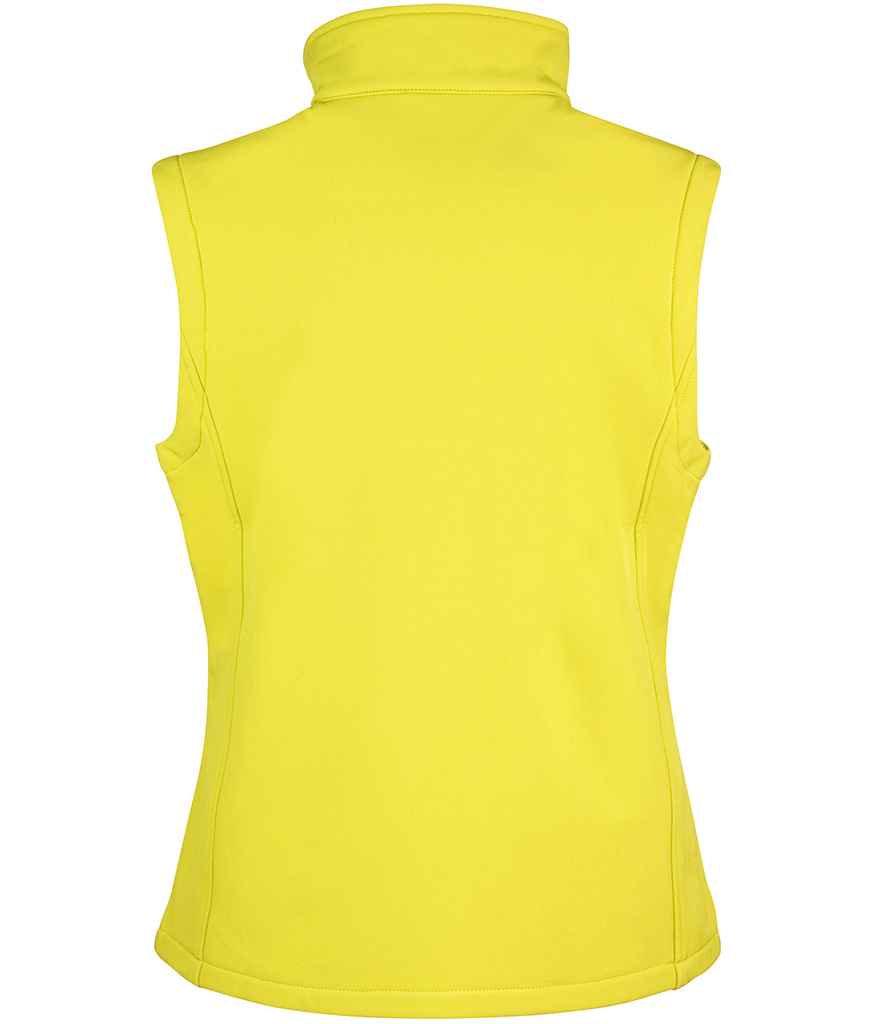 Result Core Ladies Printable Soft Shell Bodywarmer | Yellow/Black Gilet - Lancashire Teamwear