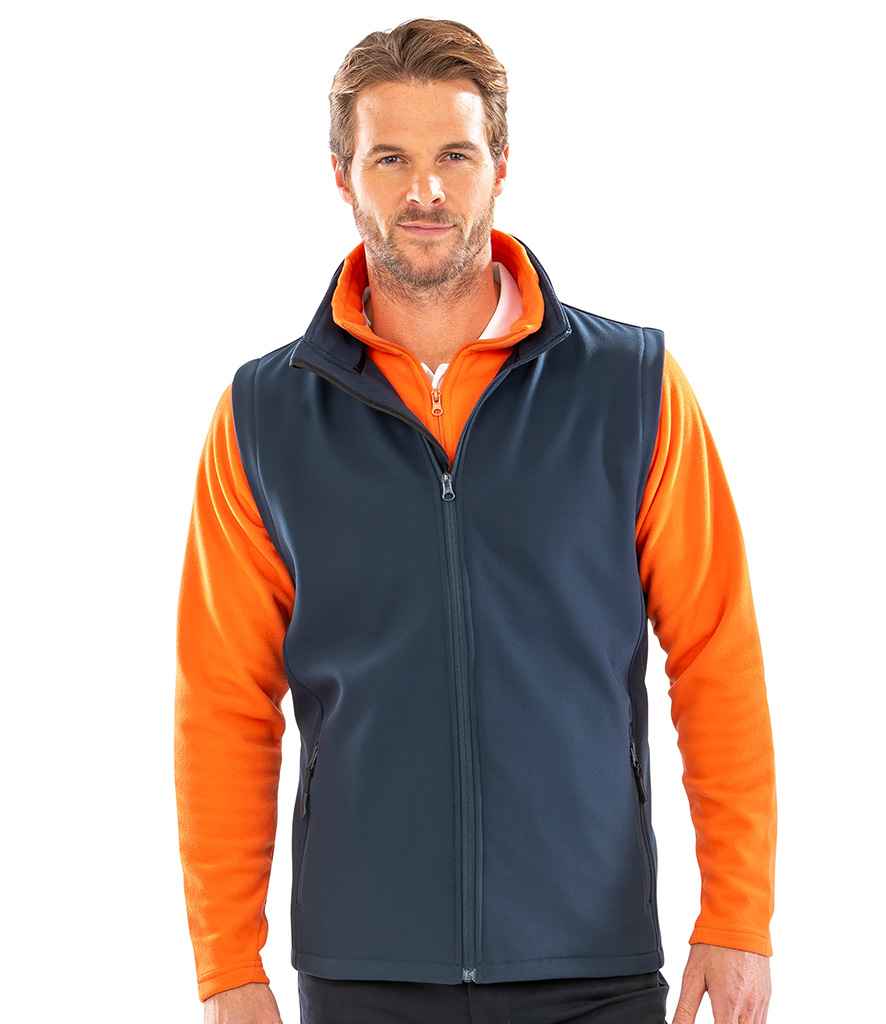 Result Core Printable Soft Shell Bodywarmer | Navy/Navy Gilet - Lancashire Teamwear