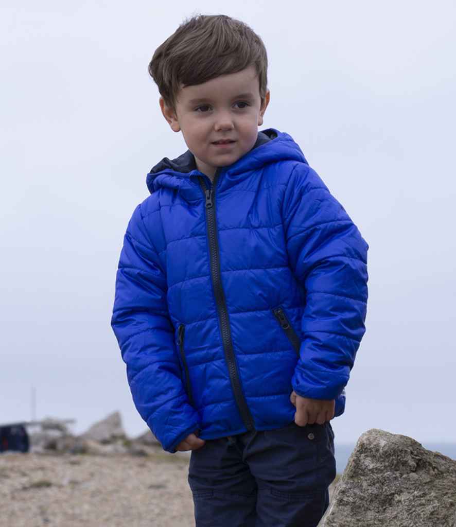 Result Core Kids Padded Jacket | Royal Blue/Navy - Lancashire Teamwear