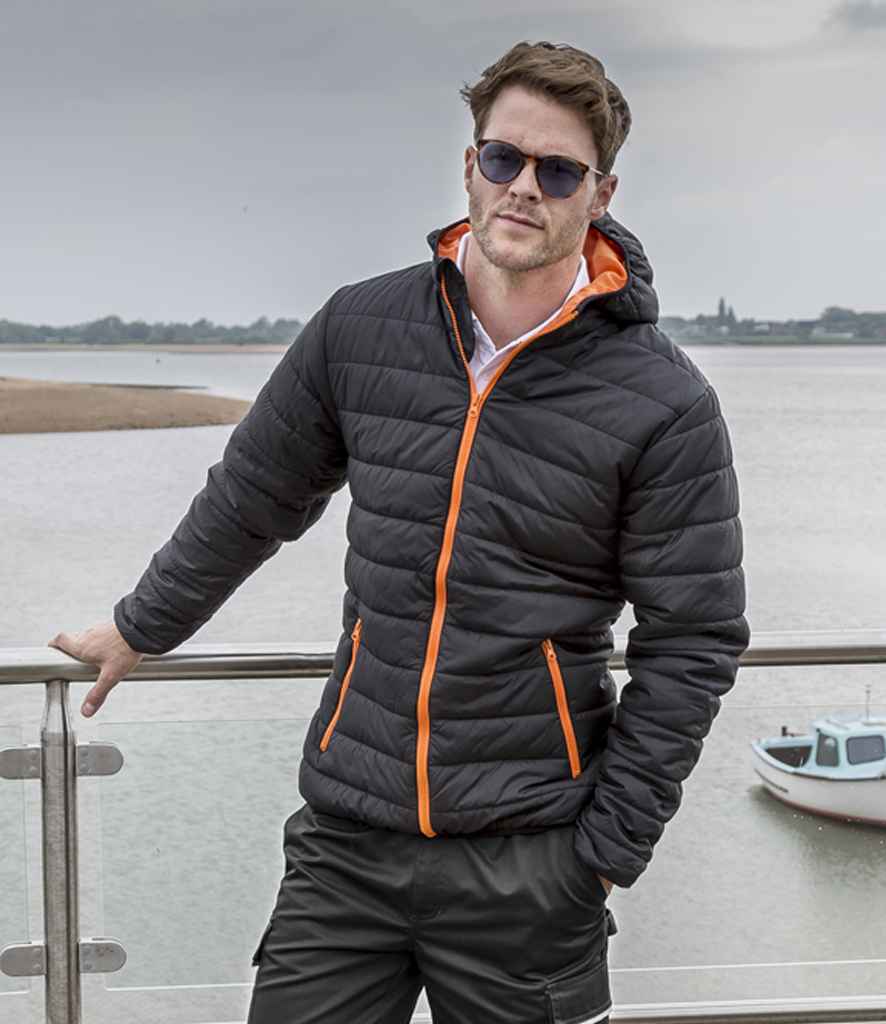 Result Core Soft Padded Jacket | Black/Orange - Lancashire Teamwear