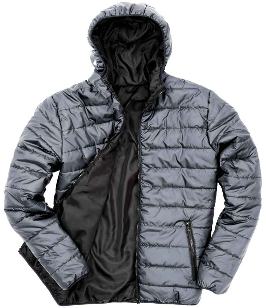 Result Core Soft Padded Jacket | Frost Grey/Black - Lancashire Teamwear