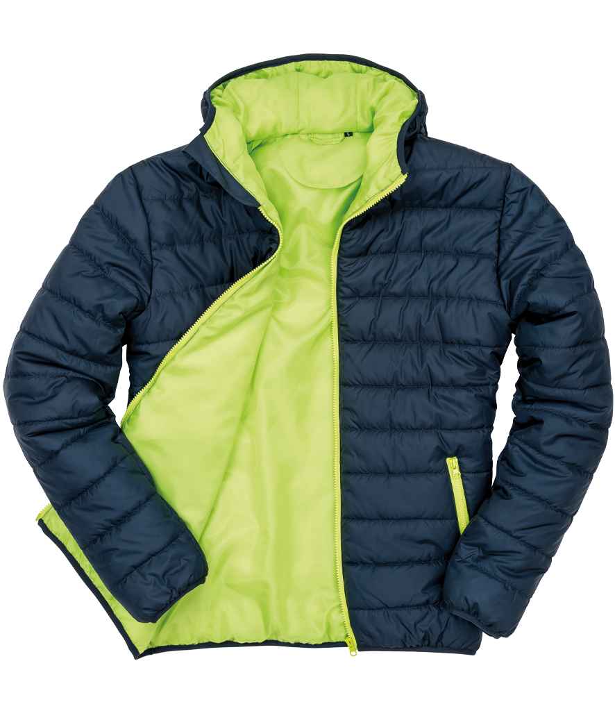 Result Core Soft Padded Jacket | Navy/Lime Green - Lancashire Teamwear