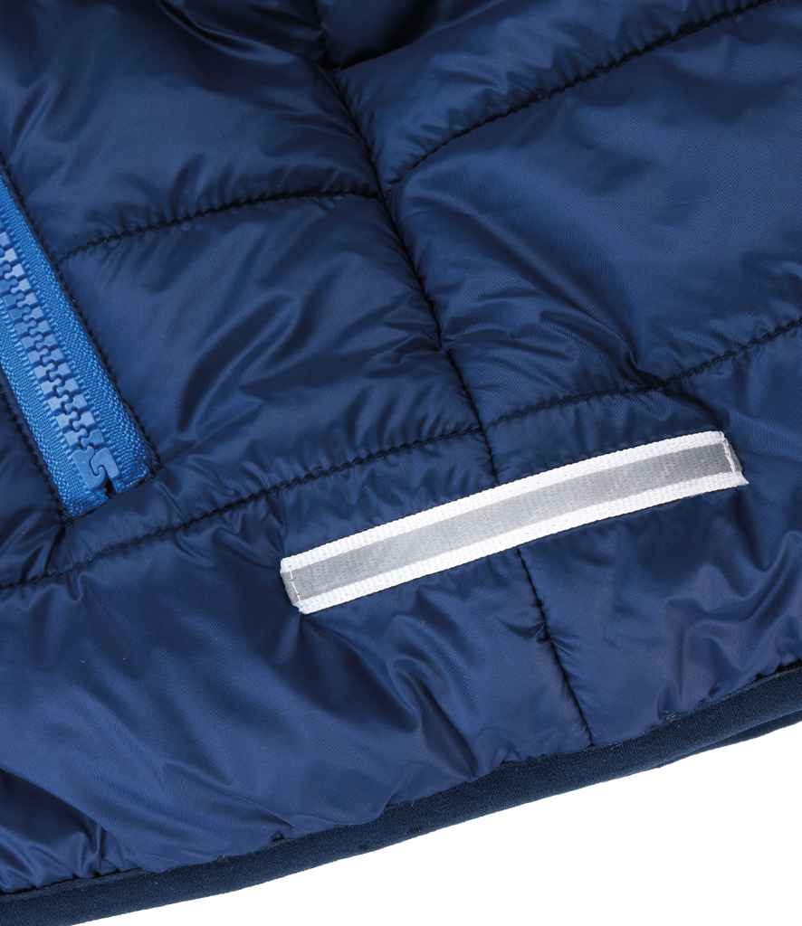 Result Core Kids Padded Bodywarmer | Navy/Royal Blue Gilet - Lancashire Teamwear