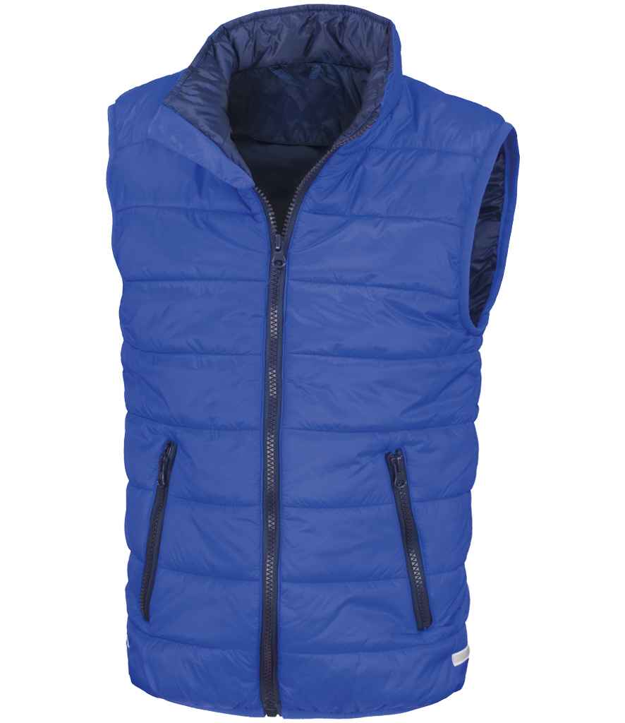Result Core Kids Padded Bodywarmer | Royal Blue/Navy Gilet - Lancashire Teamwear