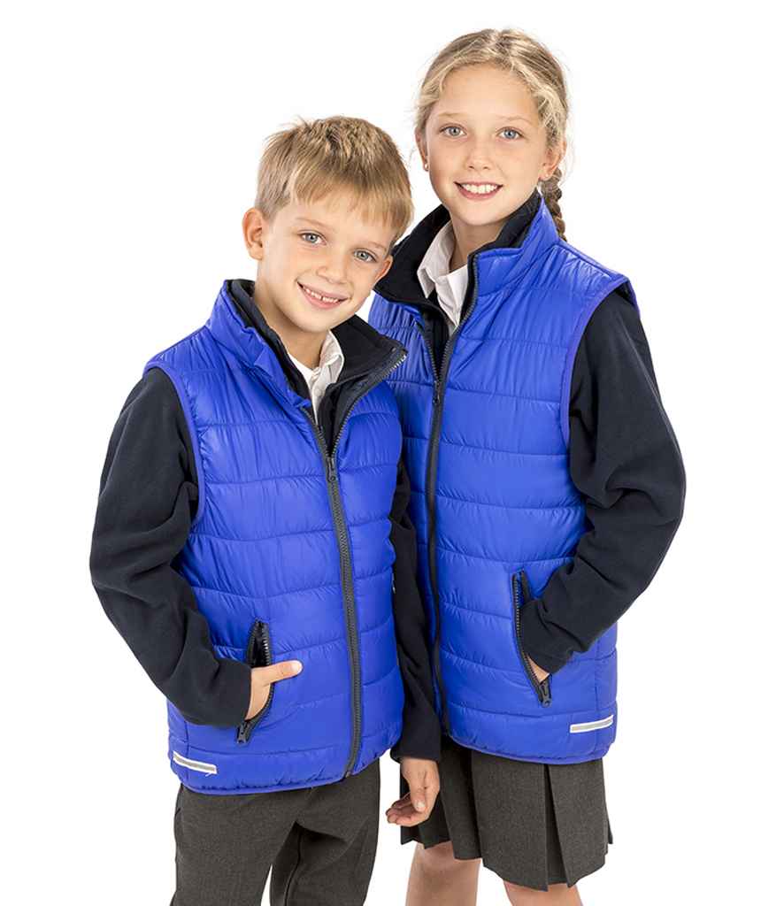 Result Core Kids Padded Bodywarmer | Royal Blue/Navy Gilet - Lancashire Teamwear