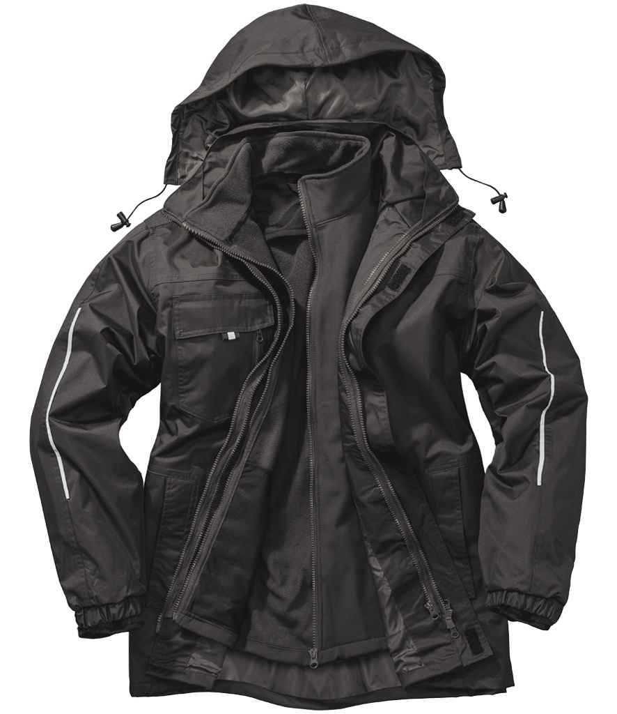 Result Core 3-in-1 Transit Jacket | Black - Lancashire Teamwear