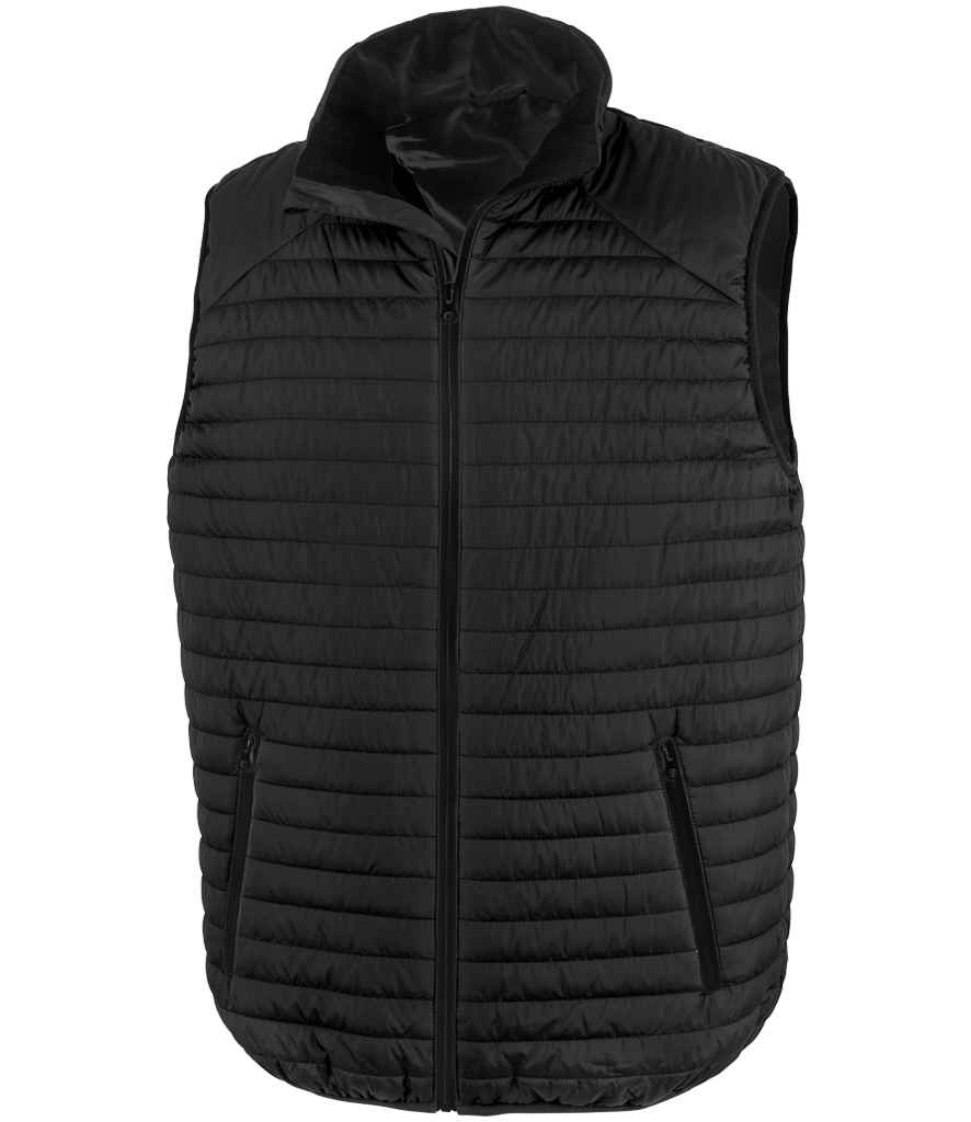 Result Genuine Recycled Thermoquilt Gilet Black/Black