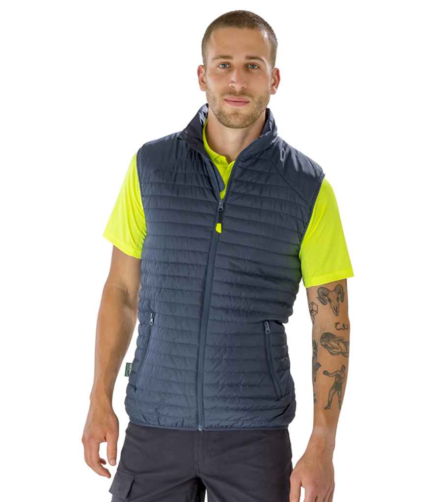 Result Genuine Recycled Thermoquilt Gilet | Navy/Navy - Lancashire Teamwear