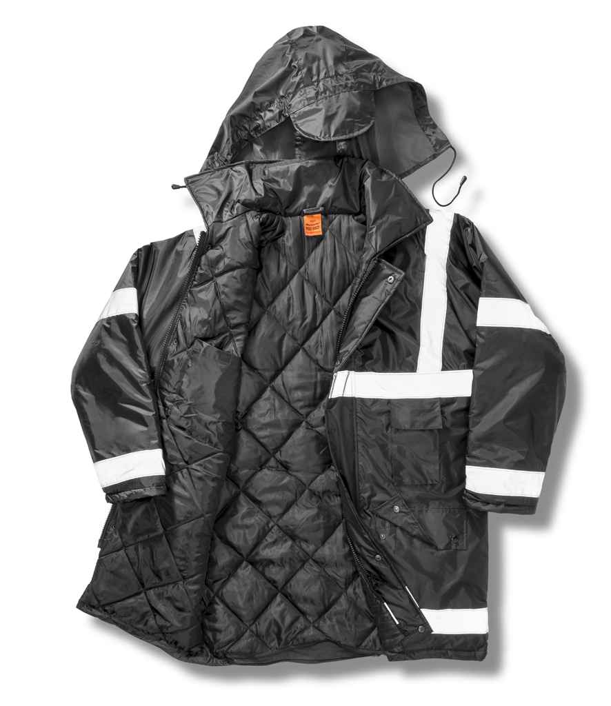 Result Work-Guard Management Coat | Black Jacket - Lancashire Teamwear