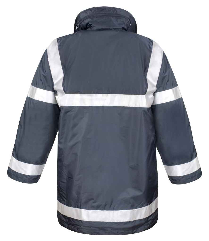 Result Work-Guard Management Coat | Navy Jacket - Lancashire Teamwear