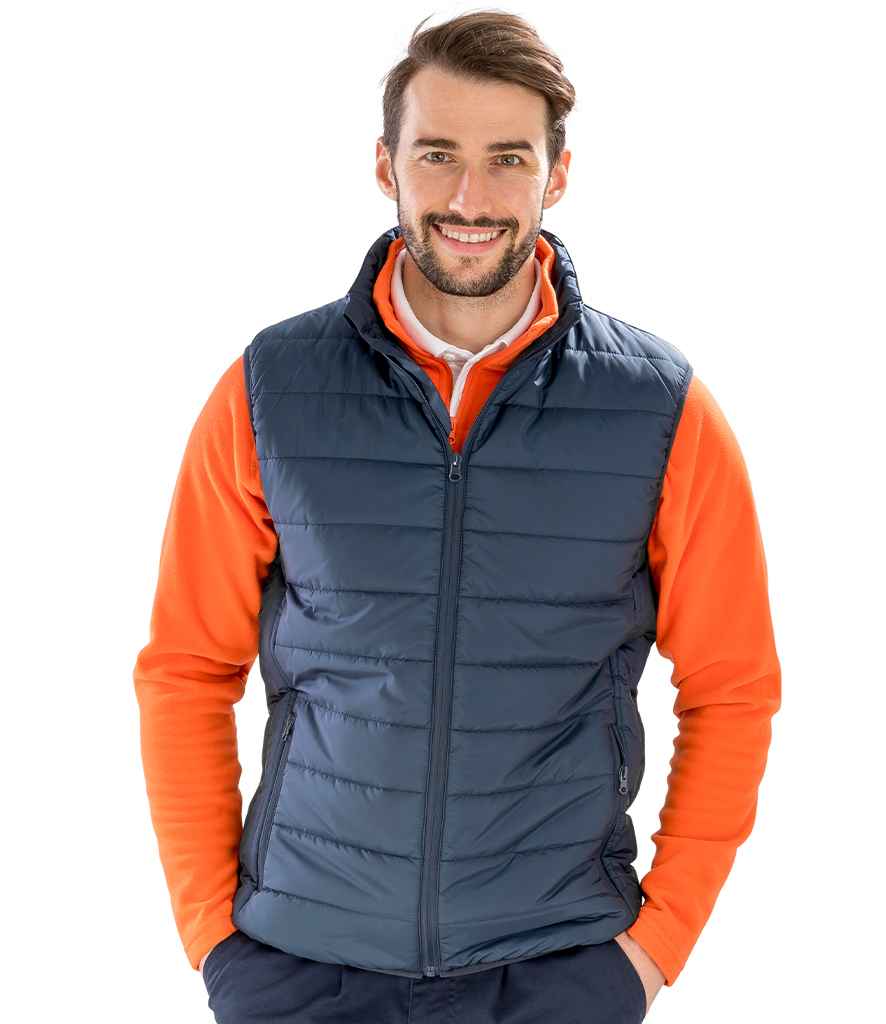 Result Genuine Recycled Promo Padded Bodywarmer | Navy Gilet - Lancashire Teamwear