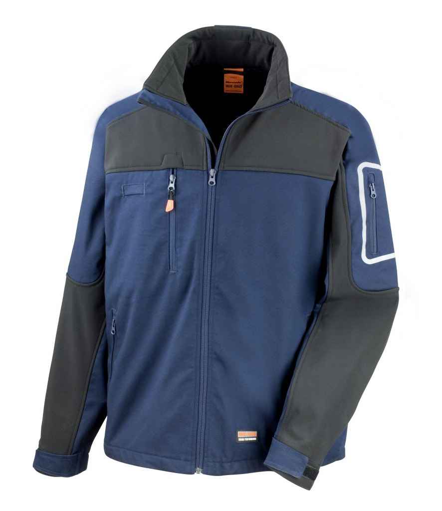 Result Work-Guard Sabre Soft Shell Jacket | Navy - Lancashire Teamwear