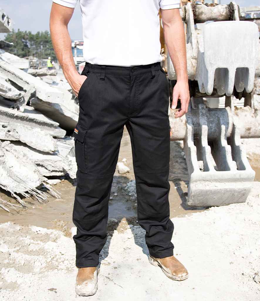 Result Work-Guard Stretch Trousers | Black - Lancashire Teamwear