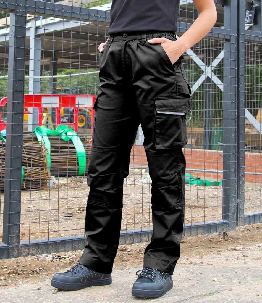 Result Work-Guard Ladies Action Trousers | Black - Lancashire Teamwear