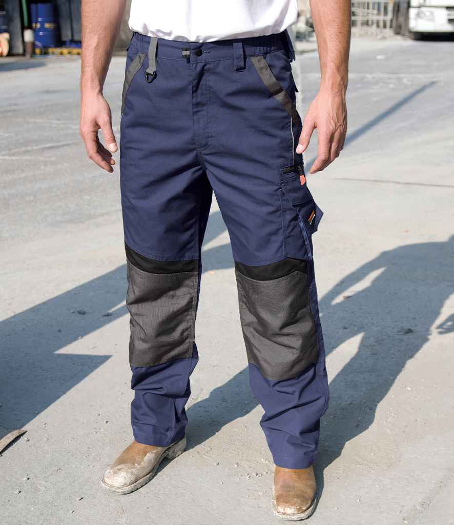 Result Work-Guard Technical Trousers | Navy/Black - Lancashire Teamwear