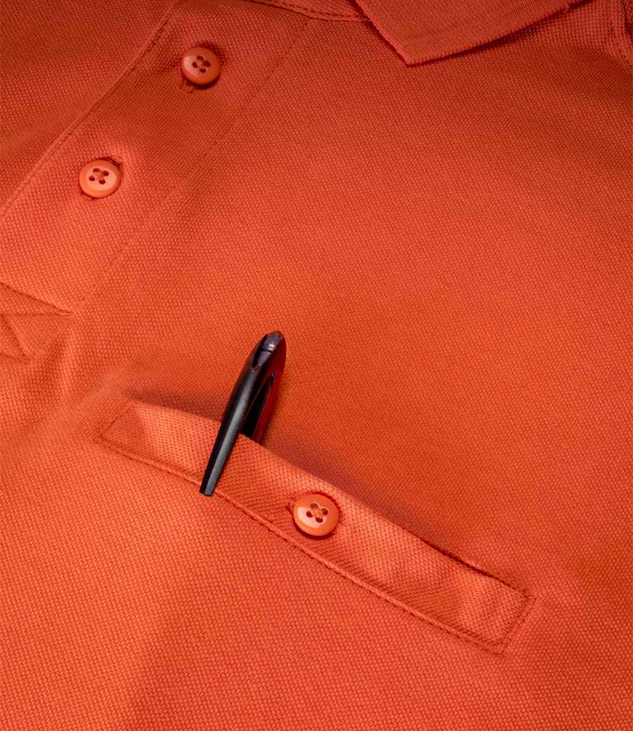 Result Work-Guard Apex Pocket Piqué Polo Shirt | Orange - Lancashire Teamwear