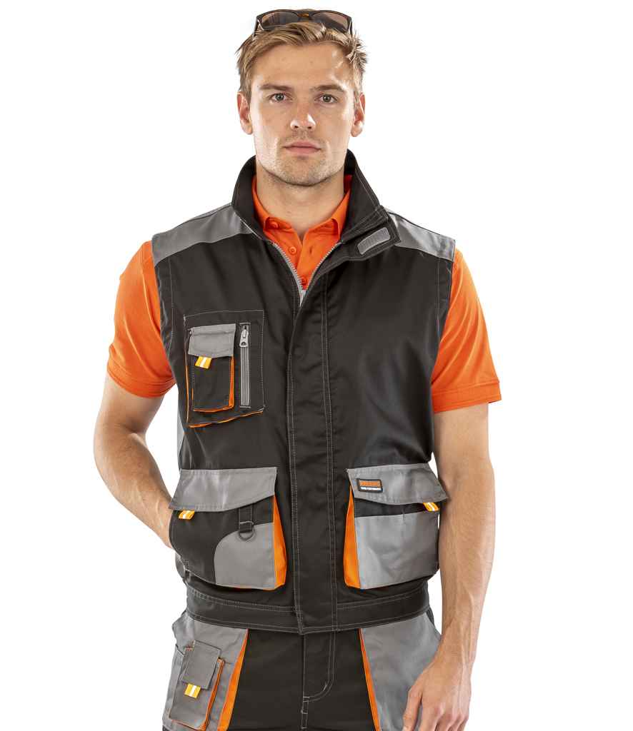 Result Work-Guard Lite Gilet | Black/Grey - Lancashire Teamwear