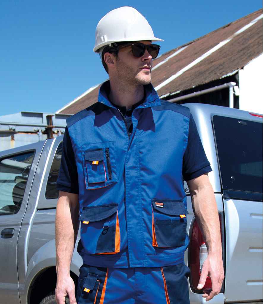 Result Work-Guard Lite Gilet | Royal Blue/Navy - Lancashire Teamwear