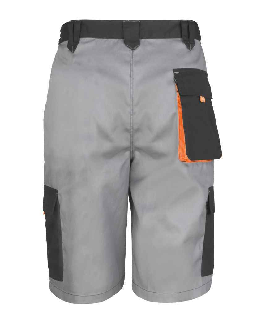 Result Work-Guard Lite Shorts | Grey/Black - Lancashire Teamwear