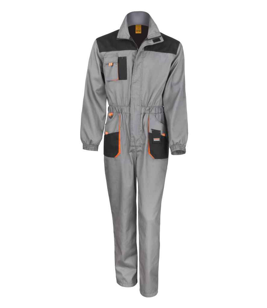 Result Work-Guard Lite Coverall | Grey/Black - Lancashire Teamwear