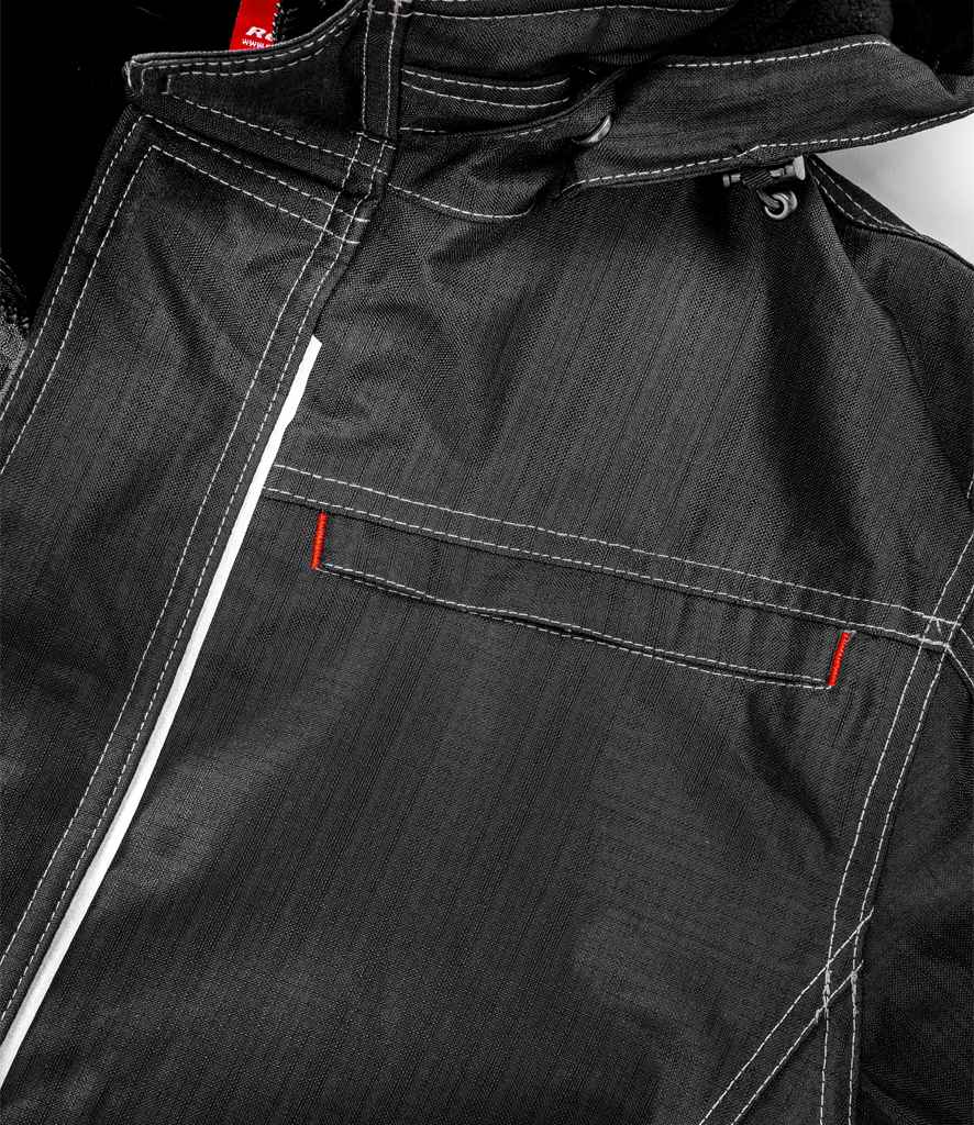 Result Work-Guard Denim Texture Rugged Jacket | Black - Lancashire Teamwear
