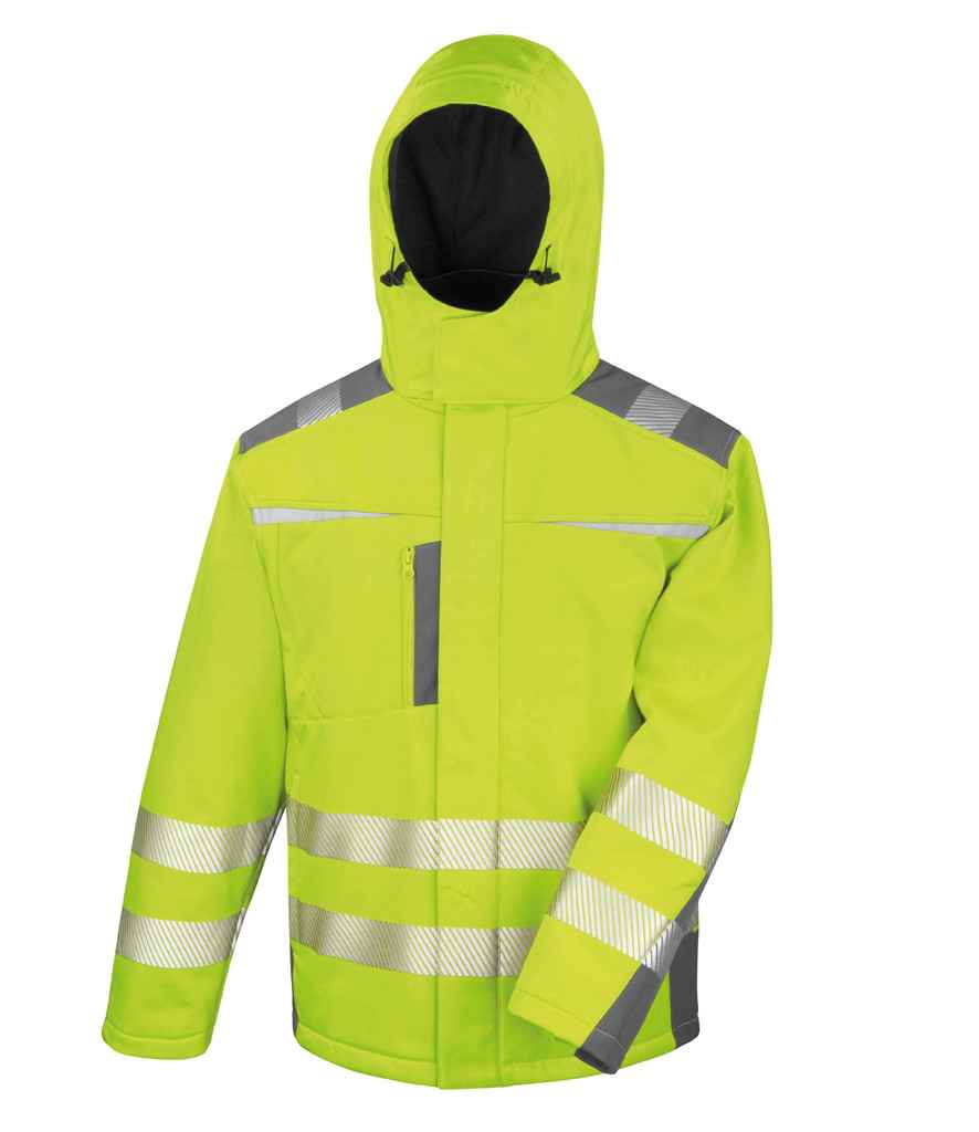Result Safe-Guard Dynamic Soft Shell Jacket Fluorescent Yellow